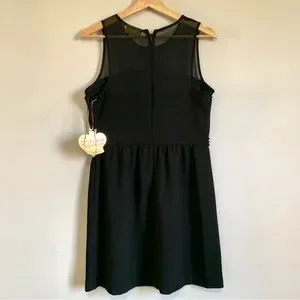 NWT Vera Wang Princess Black Chain Design Dress